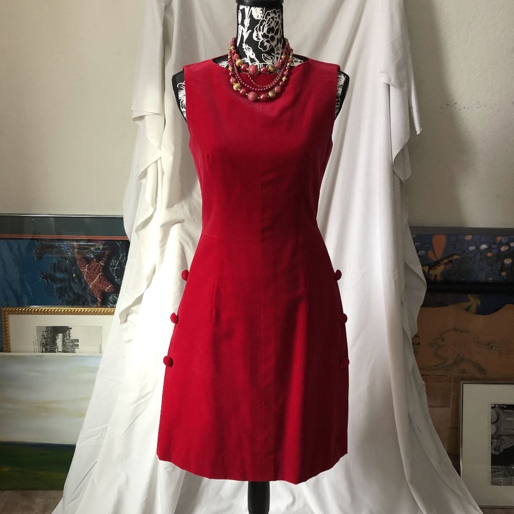 Vintage Velveteen Cocktail Dress